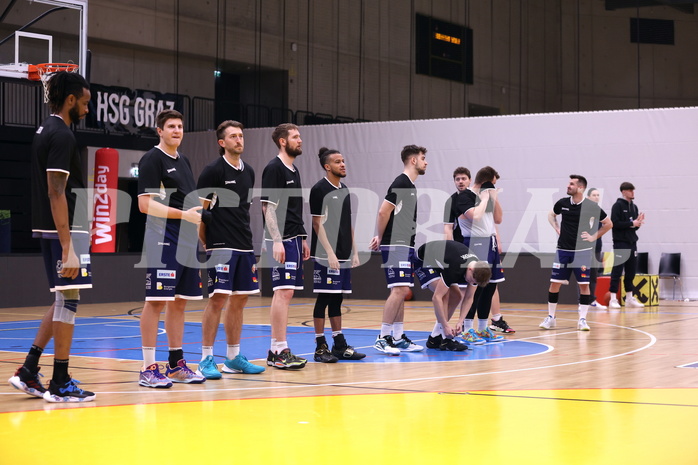 10.04.2023, Graz, Raiffeisen Sportpark Graz, Basketball Superliga 2022/23, 9. Qualifikationsrunde, UBSC Raiffeisen Graz vs. COLDAMARIS BBC Nord Dragonz