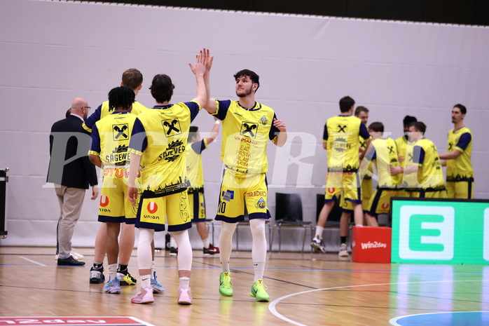 10.04.2023, Graz, Raiffeisen Sportpark Graz, Basketball Superliga 2022/23, 9. Qualifikationsrunde, UBSC Raiffeisen Graz vs. COLDAMARIS BBC Nord Dragonz