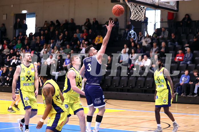 10.04.2023, Graz, Raiffeisen Sportpark Graz, Basketball Superliga 2022/23, 9. Qualifikationsrunde, UBSC Raiffeisen Graz vs. COLDAMARIS BBC Nord Dragonz
