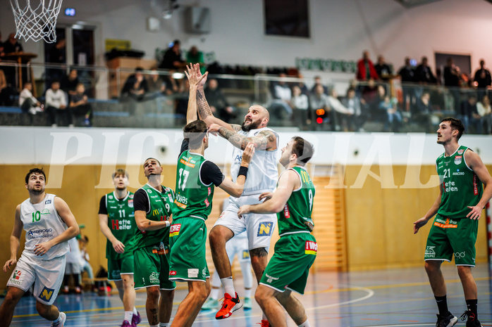 Basketball, Basketball Zweite Liga 2024/25, Grunddurchgang 11.Runde, UDW Alligators, Future Team Steiermark, Zalan Vincze (17), Nebosja Dukic (18)