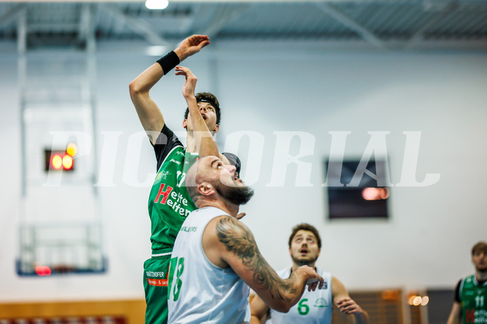 Basketball, Basketball Zweite Liga 2024/25, Grunddurchgang 11.Runde, UDW Alligators, Future Team Steiermark, Zalan Vincze (17), Nebosja Dukic (18)