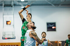 Basketball, Basketball Zweite Liga 2024/25, Grunddurchgang 11.Runde, UDW Alligators, Future Team Steiermark, Zalan Vincze (17), Nebosja Dukic (18)