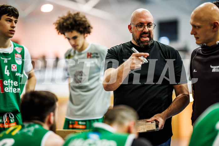 Basketball, Basketball Zweite Liga 2024/25, Grunddurchgang 11.Runde, UDW Alligators, Future Team Steiermark, Dimitris Sarikas (Head Coach)