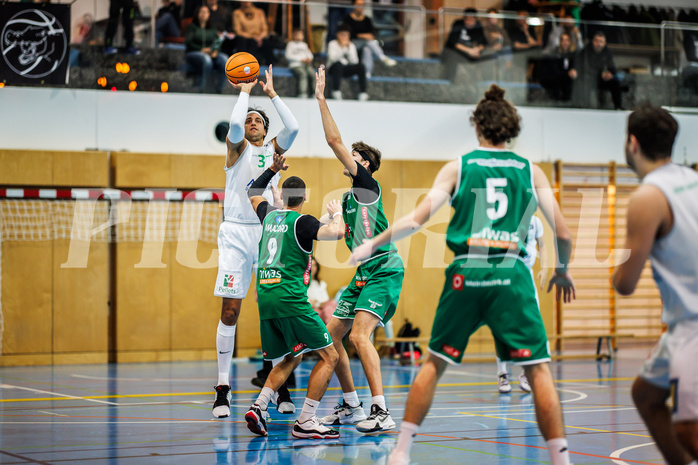 Basketball, Basketball Zweite Liga 2024/25, Grunddurchgang 11.Runde, UDW Alligators, Future Team Steiermark, Marko Kolaric (30)