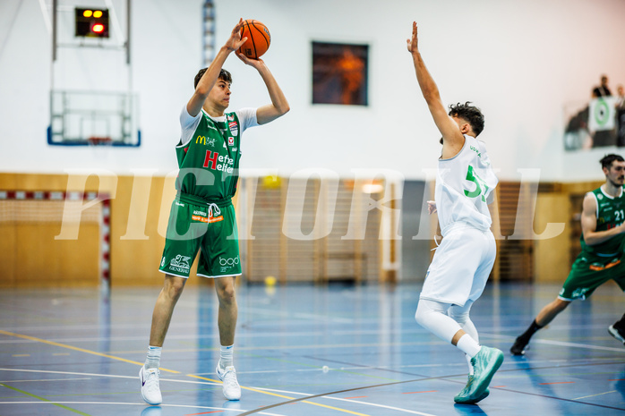 Basketball, Basketball Zweite Liga 2024/25, Grunddurchgang 11.Runde, UDW Alligators, Future Team Steiermark, Moritz Gauster (4), Josip Valentic (55)