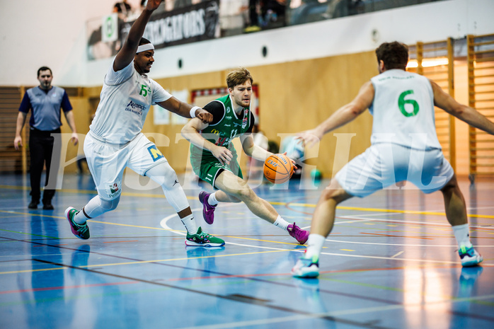 Basketball, Basketball Zweite Liga 2024/25, Grunddurchgang 11.Runde, UDW Alligators, Future Team Steiermark, William Emiohe (15), Alan Derado (11)