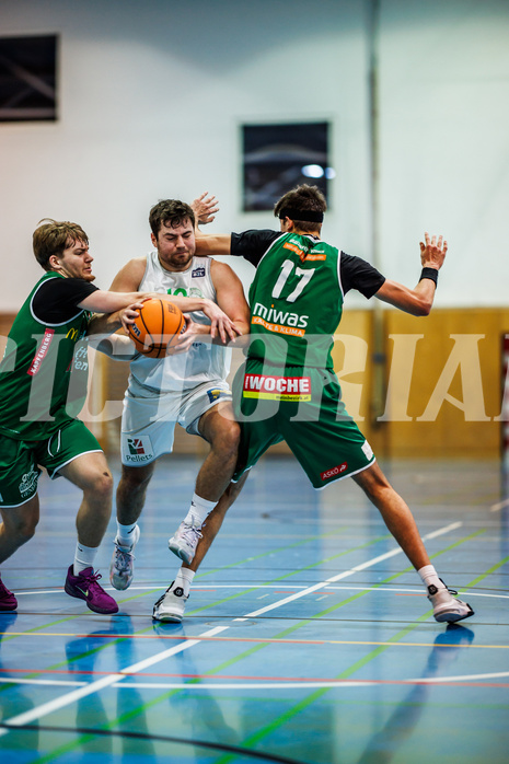 Basketball, Basketball Zweite Liga 2024/25, Grunddurchgang 11.Runde, UDW Alligators, Future Team Steiermark, Alan Derado (11), Daniel Schuch (10)