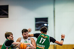 Basketball, Basketball Zweite Liga 2024/25, Grunddurchgang 11.Runde, UDW Alligators, Future Team Steiermark, Alan Derado (11), Daniel Schuch (10)