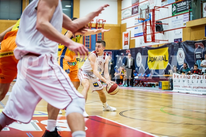 Basketball, Admiral Basketball Superliga 2019/20, Grunddurchgang 3.Runde, Traiskirchen Lions, UBSC Graz, Maris Ziedins(18)