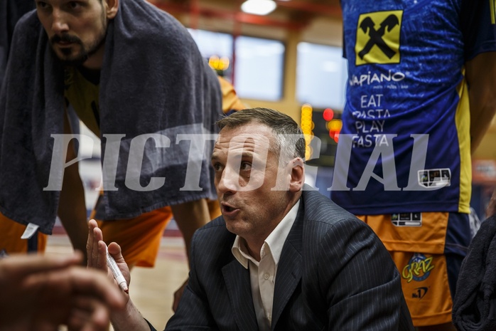 Basketball, Admiral Basketball Superliga 2019/20, Grunddurchgang 3.Runde, Traiskirchen Lions, UBSC Graz, Ervin Dragsic (Head Coach)