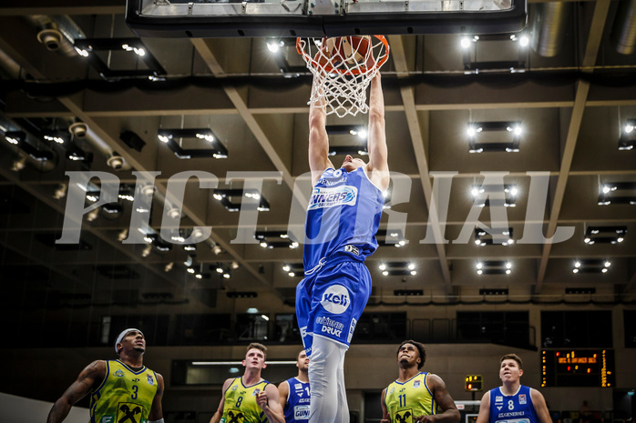 Basketball, bet-at-home Basketball Superliga 2020/21, Grunddurchgang 3.Runde, UBSC Graz, Oberwart Gunners, Edi Patekar (9)