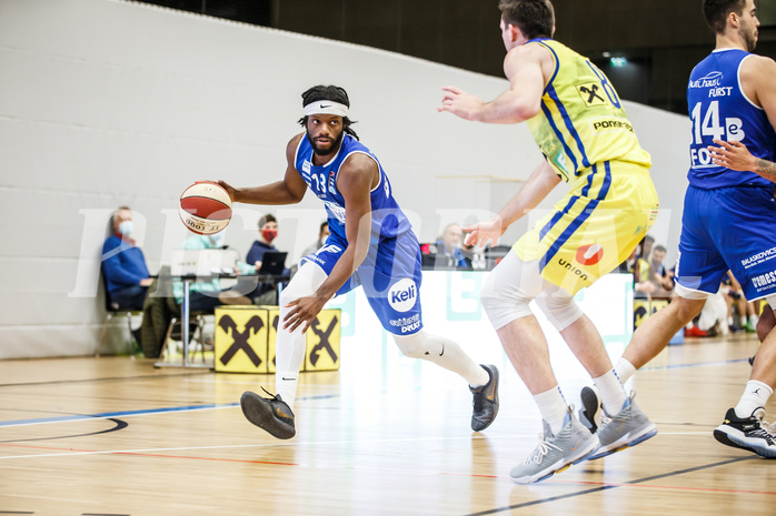Basketball, bet-at-home Basketball Superliga 2020/21, Grunddurchgang 3. Runde, UBSC Graz, Oberwart Gunners, Quincy Diggs (13)