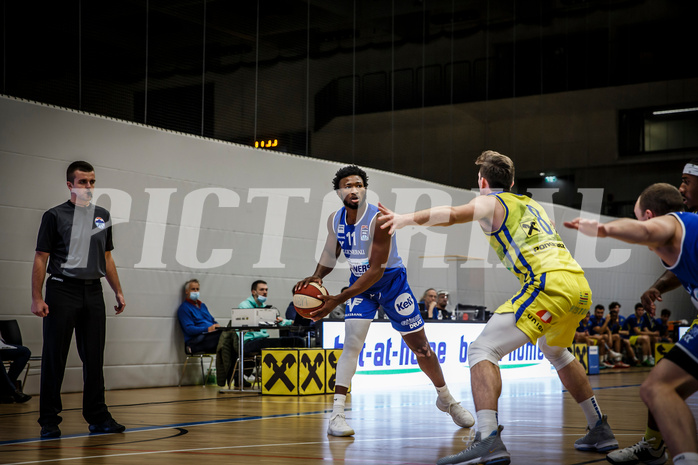 Basketball, bet-at-home Basketball Superliga 2020/21, Grunddurchgang 3.Runde, UBSC Graz, Oberwart Gunners, Freddie McSwain Jr. (11)
