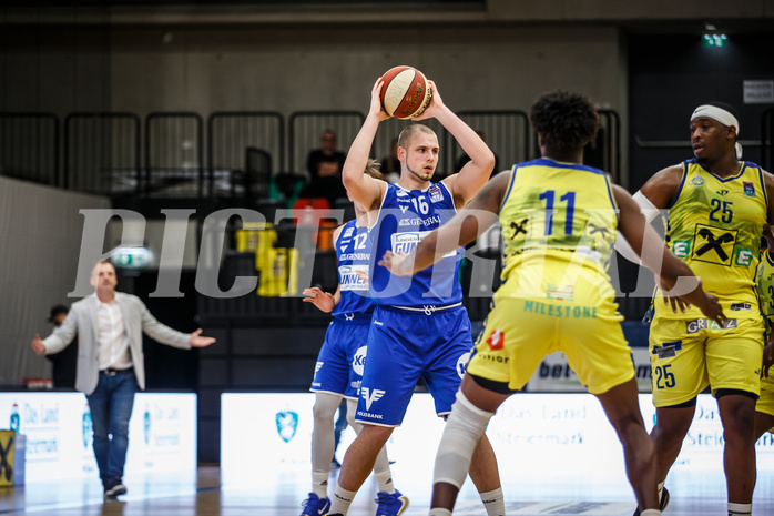 Basketball, bet-at-home Basketball Superliga 2020/21, Grunddurchgang 3. Runde, UBSC Graz, Oberwart Gunners, Renato Poljak (16)