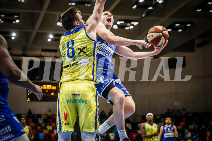 Basketball, bet-at-home Basketball Superliga 2020/21, Grunddurchgang 3.Runde, UBSC Graz, Oberwart Gunners, Sebastian Käferle (7)