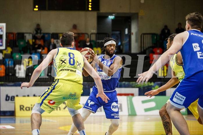 Basketball, bet-at-home Basketball Superliga 2020/21, Grunddurchgang 3. Runde, UBSC Graz, Oberwart Gunners, Quincy Diggs (13)
