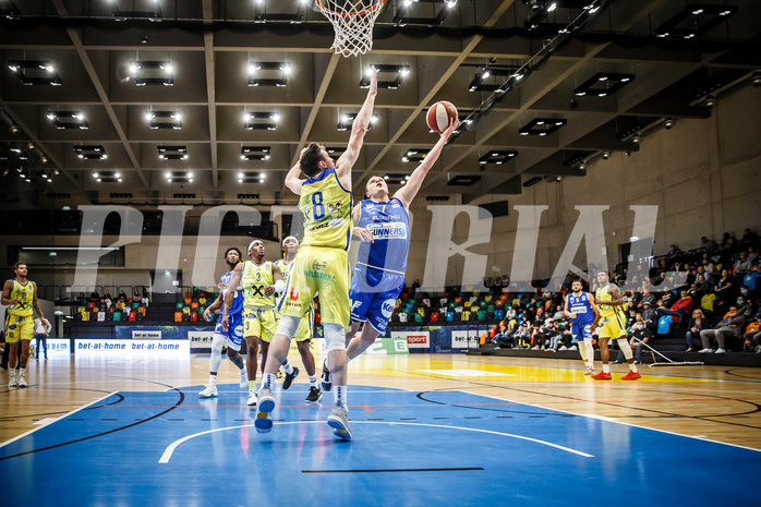 Basketball, bet-at-home Basketball Superliga 2020/21, Grunddurchgang 3.Runde, UBSC Graz, Oberwart Gunners, Sebastian Käferle (7)