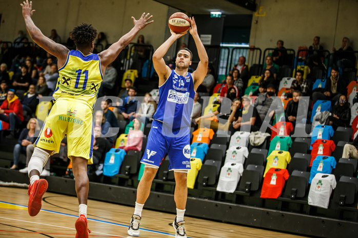 Basketball, bet-at-home Basketball Superliga 2020/21, Grunddurchgang 3. Runde, UBSC Graz, Oberwart Gunners, Terrence Bieshaar (14)