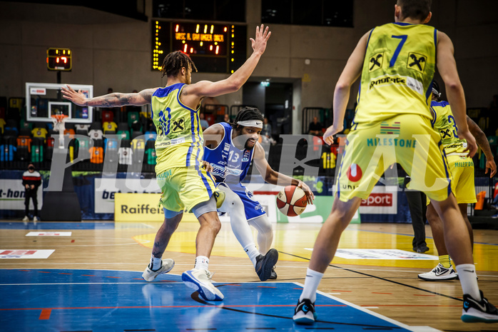 Basketball, bet-at-home Basketball Superliga 2020/21, Grunddurchgang 3.Runde, UBSC Graz, Oberwart Gunners, Quincy Diggs (13)