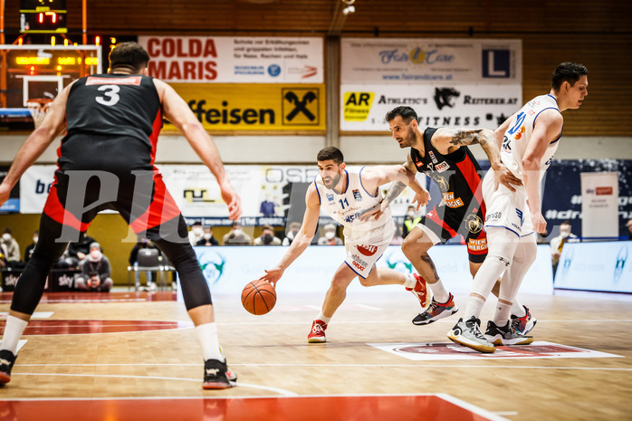 Basketball, Basketball Austria, Cup Final Four 2021/22 
Herren Cupfinale, BC GGMT Vienna, Oberwart Gunners, Ioannis Chatzinikolas (11)