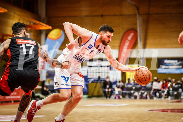 Basketball, Basketball Austria, Cup Final Four 2021/22 
Herren Cupfinale, BC GGMT Vienna, Oberwart Gunners, Ioannis Chatzinikolas (11)