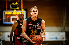 Basketball, Basketball Austria, Cup Final Four 2021/22 
Herren Cupfinale, BC GGMT Vienna, Oberwart Gunners, Adin Vrabac (27)