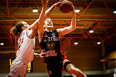 Basketball, Basketball Austria, Cup Final Four 2021/22 
Herren Cupfinale, BC GGMT Vienna, Oberwart Gunners, Adin Vrabac (27)