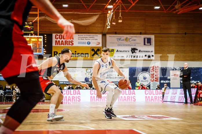 Basketball, Basketball Austria, Cup Final Four 2021/22 
Herren Cupfinale, BC GGMT Vienna, Oberwart Gunners, Jonathan Knessl (12)