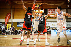 Basketball, Basketball Austria, Cup Final Four 2021/22 
Herren Cupfinale, BC GGMT Vienna, Oberwart Gunners, Magdy Abou-Ahmed (6)
