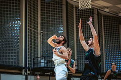 Basketball, Basketball Zweite Liga 2022/23, Grunddurchgang 6.Runde, Basket Flames, Union Deutsch Wagram Alligators, Evan Frank (24)