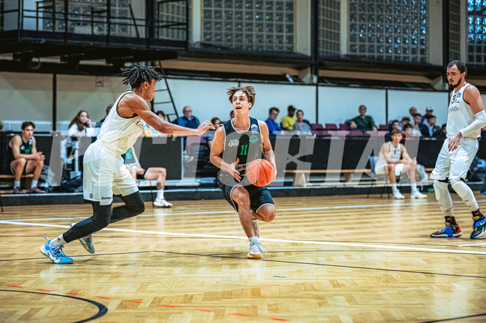 Basketball, Basketball Zweite Liga 2022/23, Grunddurchgang 6.Runde, Basket Flames, Union Deutsch Wagram Alligators, Simon Marek (11)