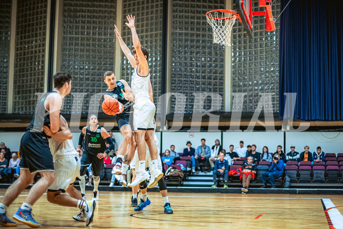 Basketball, Basketball Zweite Liga 2022/23, Grunddurchgang 6.Runde, Basket Flames, Union Deutsch Wagram Alligators, Alek Rangelov (16)
