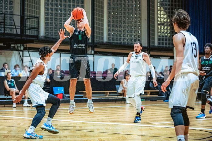 Basketball, Basketball Zweite Liga 2022/23, Grunddurchgang 6.Runde, Basket Flames, Union Deutsch Wagram Alligators, Simon Marek (11)