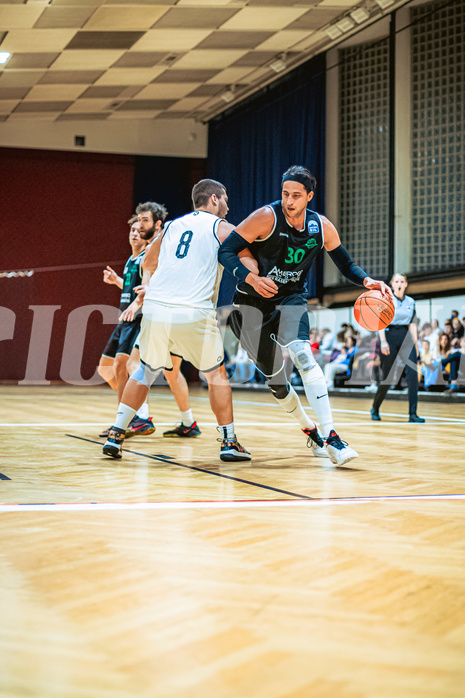 Basketball, Basketball Zweite Liga 2022/23, Grunddurchgang 6.Runde, Basket Flames, Union Deutsch Wagram Alligators, Marko Kolaric (30)