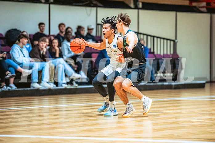 Basketball, Basketball Zweite Liga 2022/23, Grunddurchgang 6.Runde, Basket Flames, Union Deutsch Wagram Alligators, Yann Grandperret (3)