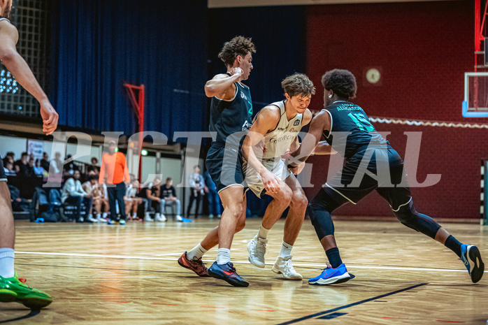 Basketball, Basketball Zweite Liga 2022/23, Grunddurchgang 6.Runde, Basket Flames, Union Deutsch Wagram Alligators, Ernesto Bergendahl (9)