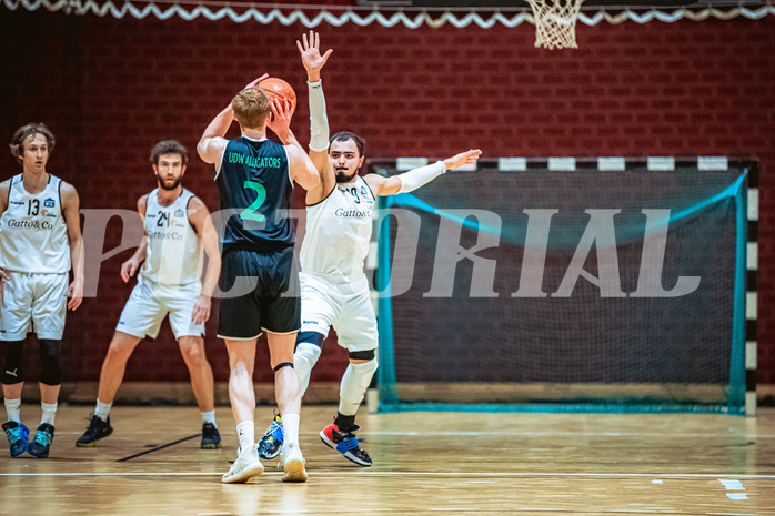 Basketball, Basketball Zweite Liga 2022/23, Grunddurchgang 6.Runde, Basket Flames, Union Deutsch Wagram Alligators, Luis Göd (2), Nikolas Susa (8)