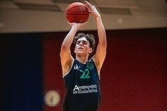 Basketball, Basketball Zweite Liga 2022/23, Grunddurchgang 6.Runde, Basket Flames, Union Deutsch Wagram Alligators, Daniele Kuchar (22)