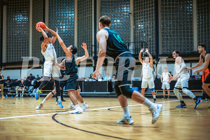 Basketball, Basketball Zweite Liga 2022/23, Grunddurchgang 6.Runde, Basket Flames, Union Deutsch Wagram Alligators, Yann Grandperret (3)