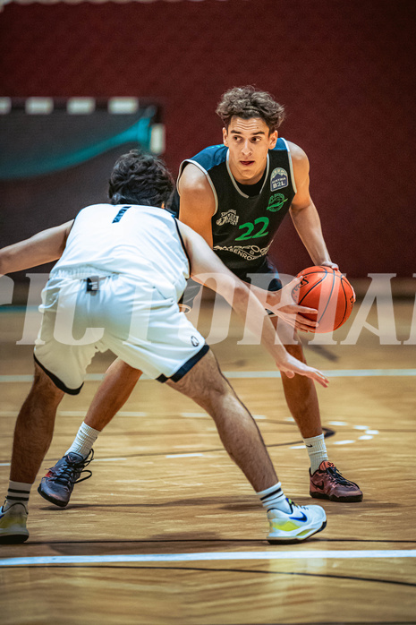 Basketball, Basketball Zweite Liga 2022/23, Grunddurchgang 6.Runde, Basket Flames, Union Deutsch Wagram Alligators, Daniele Kuchar (22)