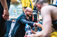 Basketball, Win2Day Superliga 2022/23, Viertelfinale Spiel 4, SKN St. Pölten Basketball, Raiffeisen Flyers Wels, Sebastian Waser (Head Coach)