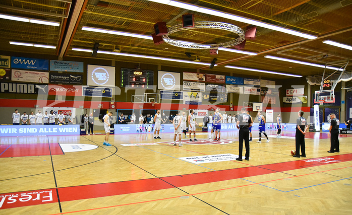 Basketball Superliga 2020/21, Grunddurchgang 6.Runde Flyers Wels vs. Swans Gmunden, Trauerminute Flyers Wels
