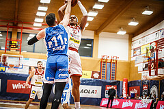 Basketball, win2day Basketball Superliga 2022/23, Grunddurchgang 8.Runde, Traiskirchen Lions, Oberwart Gunners, Evan Taylor (10)
