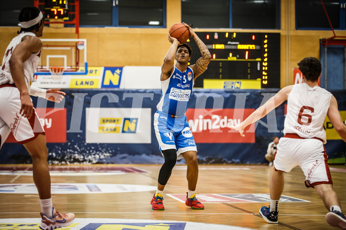 Basketball, win2day Basketball Superliga 2022/23, Grunddurchgang 8.Runde, Traiskirchen Lions, Oberwart Gunners, Rob Howard (5)