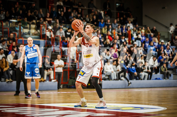 Basketball, win2day Basketball Superliga 2022/23, Grunddurchgang 8.Runde, Traiskirchen Lions, Oberwart Gunners, Aleksandar Andjelkovic (7)