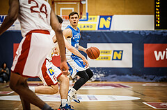 Basketball, win2day Basketball Superliga 2022/23, Grunddurchgang 8.Runde, Traiskirchen Lions, Oberwart Gunners, Jonathan Knessl (12)