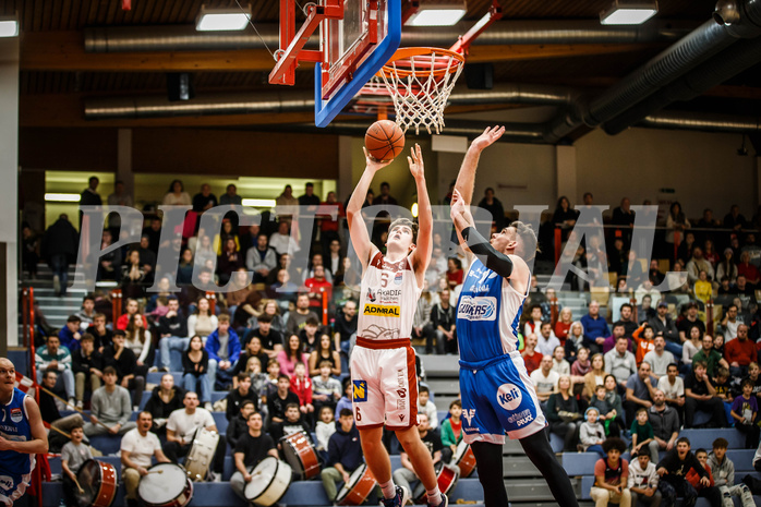 Basketball, win2day Basketball Superliga 2022/23, Grunddurchgang 8.Runde, Traiskirchen Lions, Oberwart Gunners, Aleksej Kostic (6)