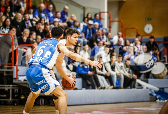 Basketball, win2day Basketball Superliga 2022/23, Grunddurchgang 8.Runde, Traiskirchen Lions, Oberwart Gunners, David Makivic (1)