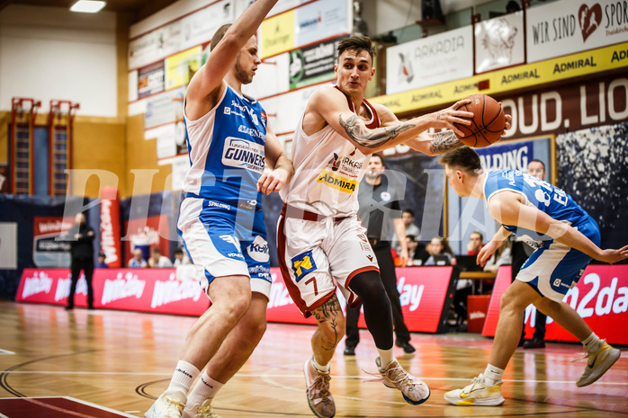 Basketball, win2day Basketball Superliga 2022/23, Grunddurchgang 8.Runde, Traiskirchen Lions, Oberwart Gunners, Aleksandar Andjelkovic (7)