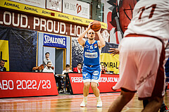 Basketball, win2day Basketball Superliga 2022/23, Grunddurchgang 8.Runde, Traiskirchen Lions, Oberwart Gunners, Renato Poljak (16)